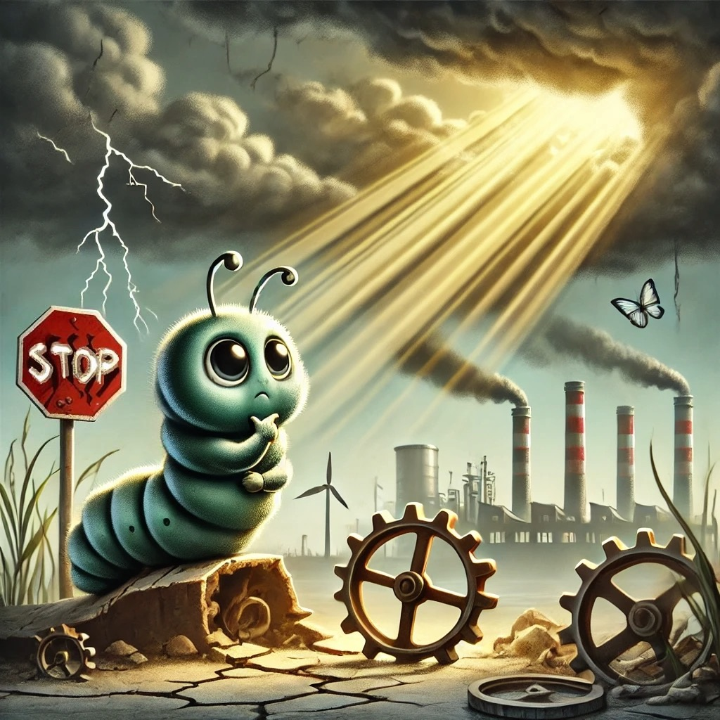 Caterpillar with a Thought Bubble