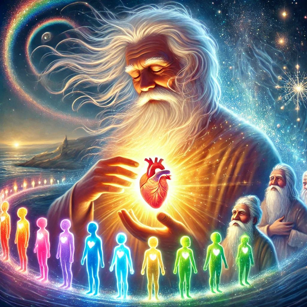 The old man placing a flame in your heart