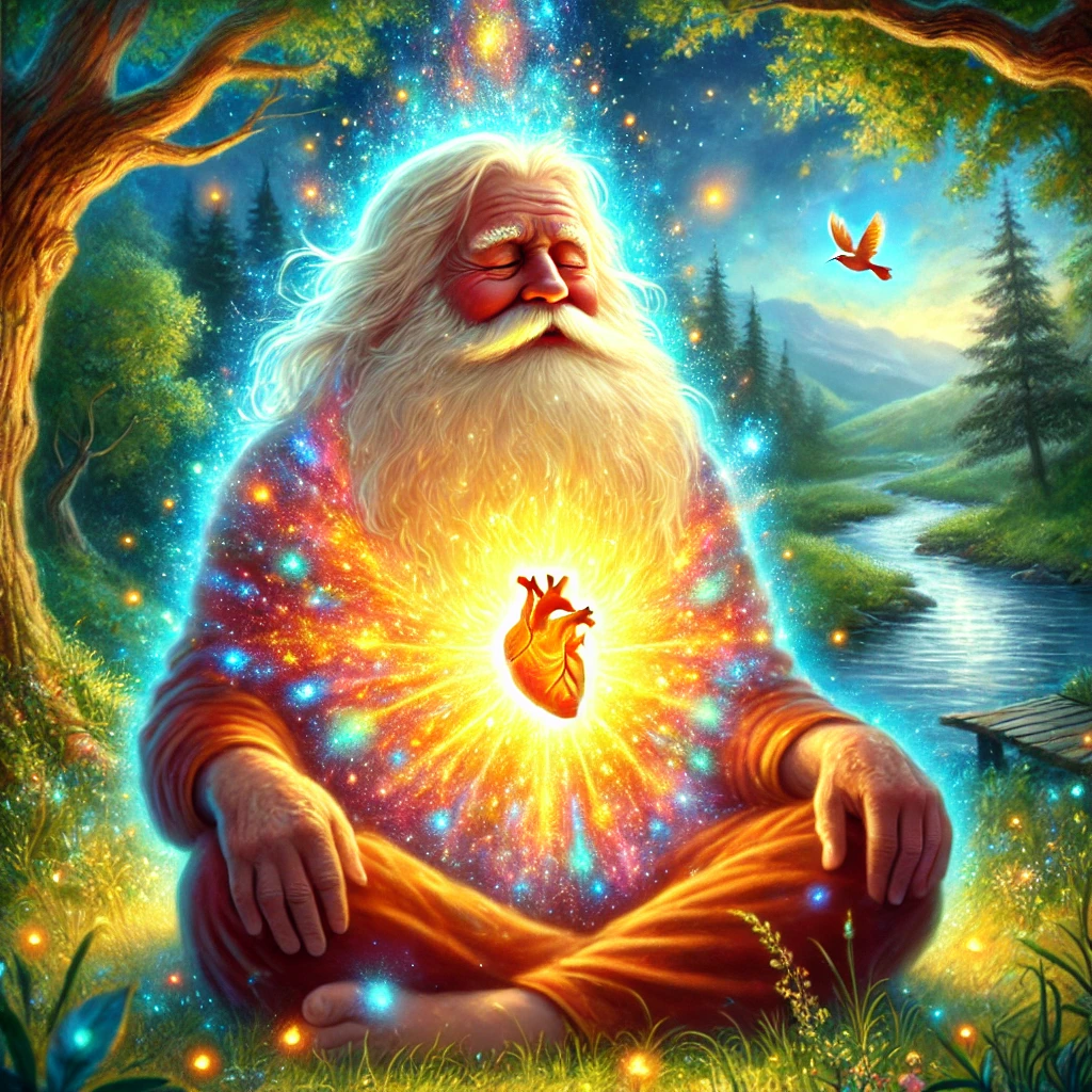Heart with glowing flame